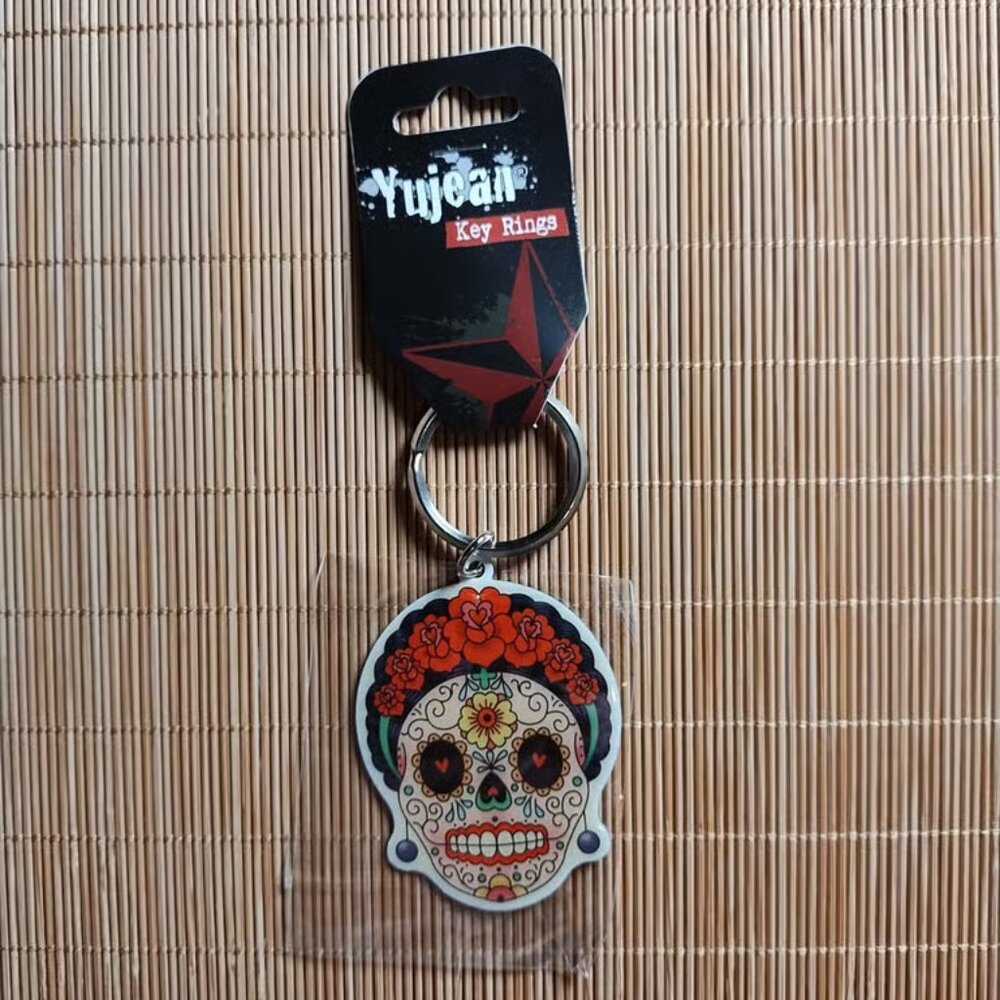 Calavera Frida Keychain